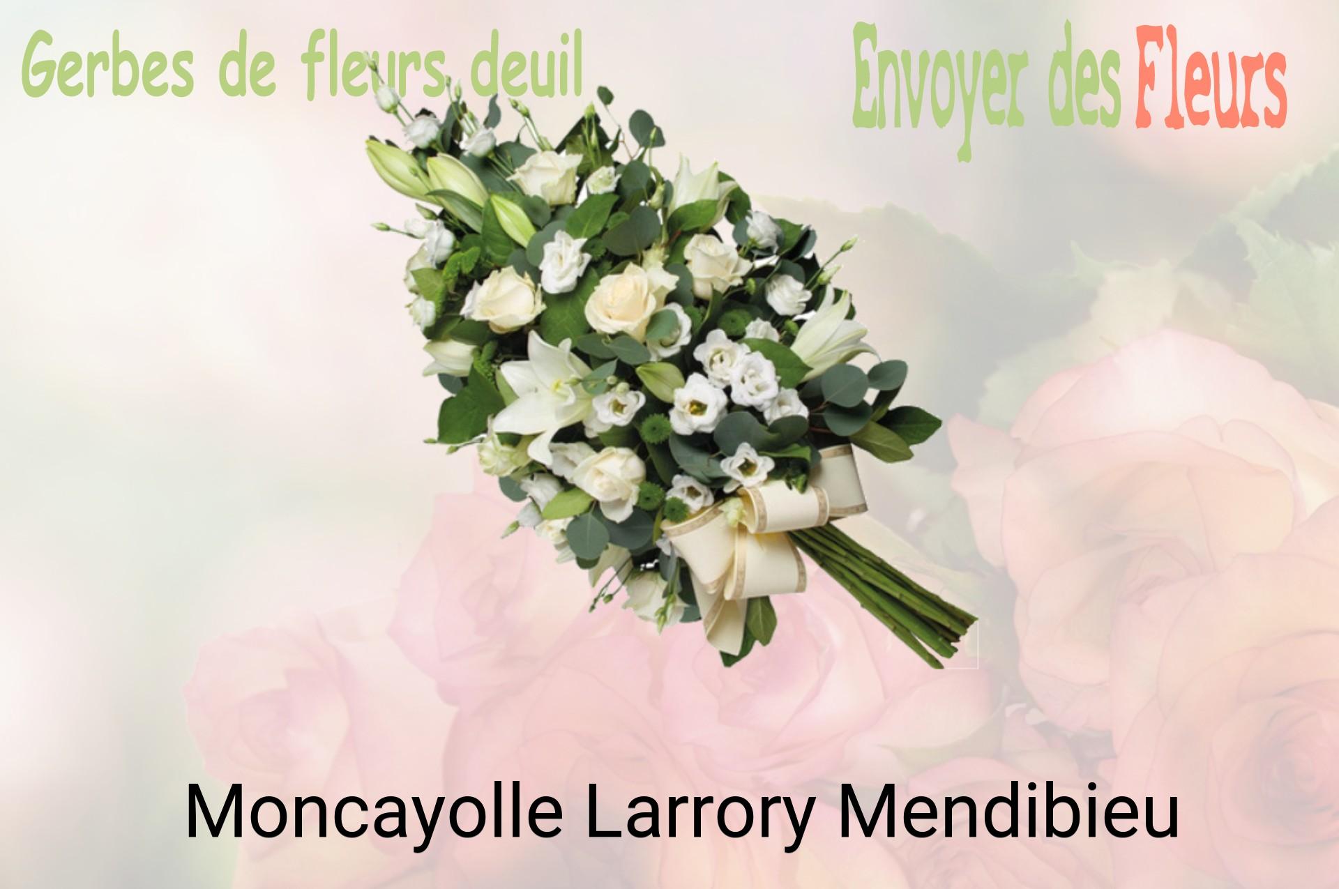 Gerbe de fleurs de deuil livrée à Moncayolle-Larrory-Mendibieu